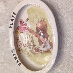 Ceramic baby plate English